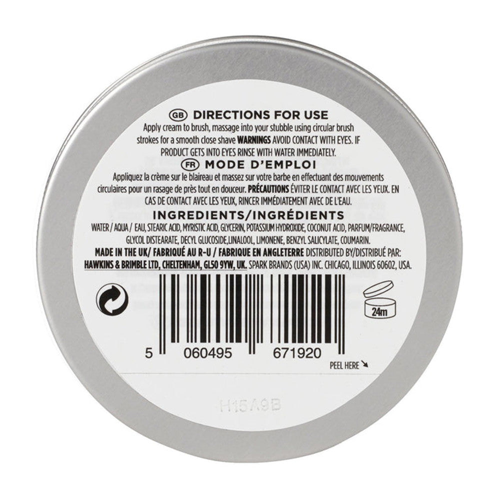 Hawkins And Brimble Shaving Cream For Men, 100 Ml